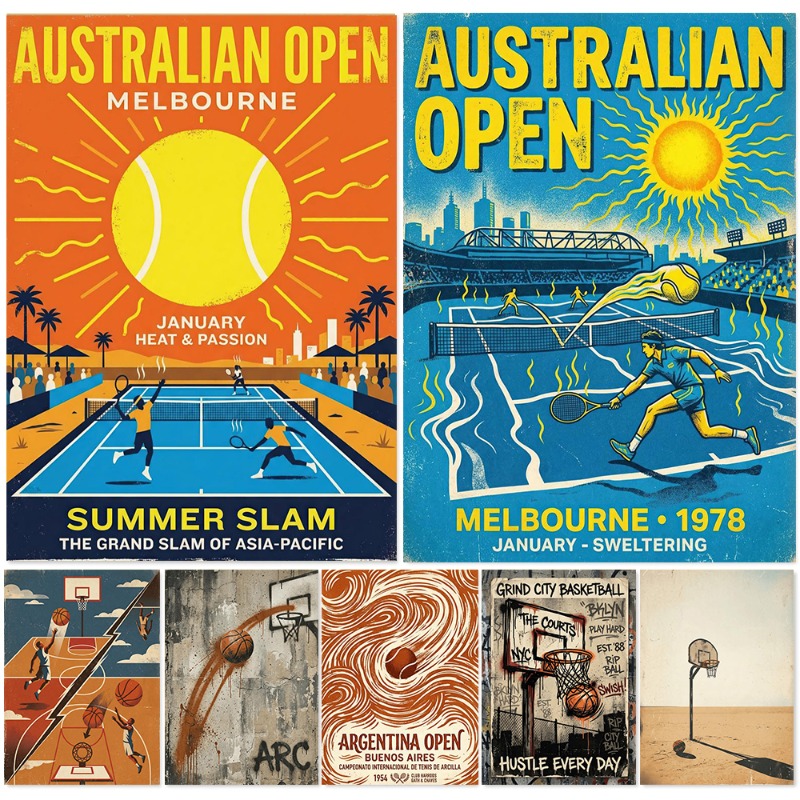 Vintage Tennis Basketball Wall - Badminton Quotes 评论和价格