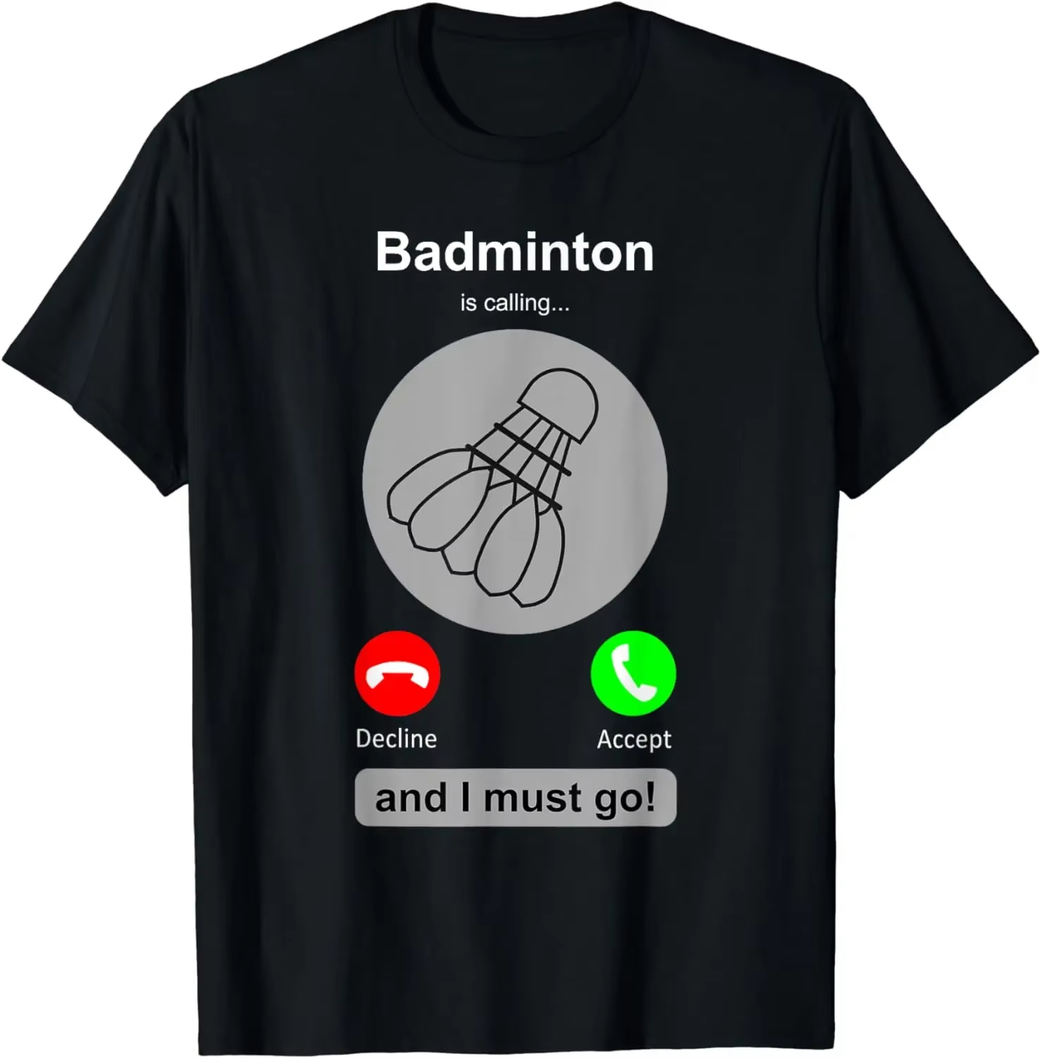 Funny Badminton Shirt Badminto - Badminton Is Calling 评论和价格