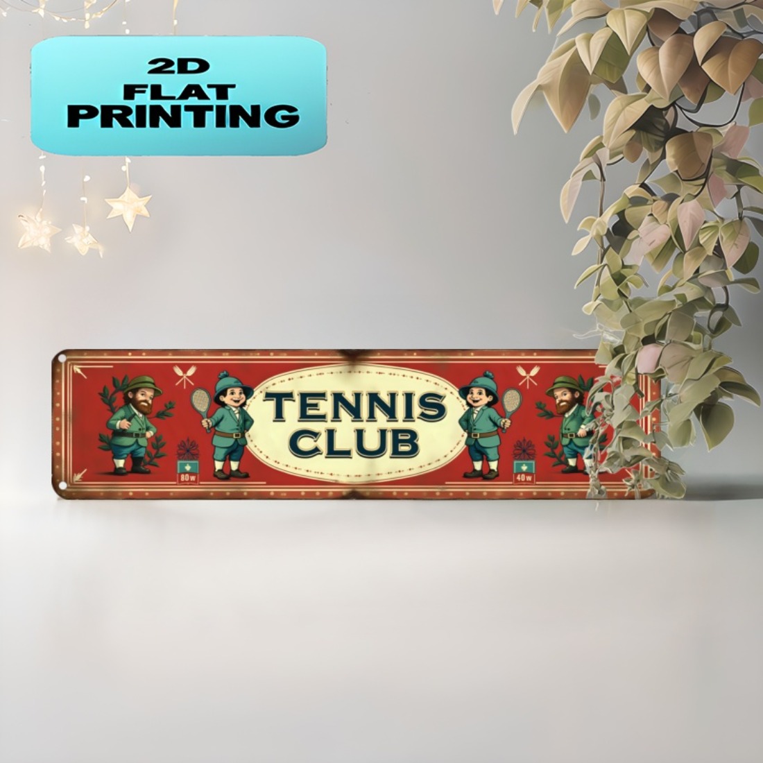 Tennis Club Vintage Metal Wall - Badminton Quotes 评论和价格