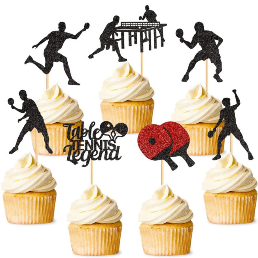 Ping Pong Cake Topper Happy Bi - Badminton Quotes 评论和价格